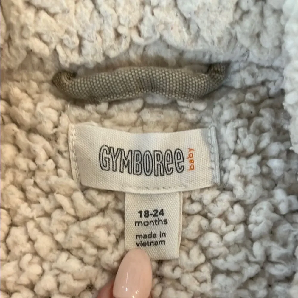 Gymboree Tan Jean Jacket with Sherpa Lining